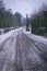 Rural setting in the village of Carrignavar after Storm Emma, also known as the Beast from the East which hit Ireland.