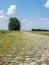 Rural stone road Ukraine