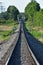 Rural Train Tracks And Trees