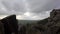 A rural UK landscape reveal shot at The Roaches in the Peak District National Park