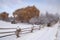 Rural winter landscape