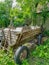 Rural wooden cart to load corn