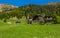 Rural wooden house in mountain. Ridanna Valley, South Tyrol, Trentino Alto Adige, Italy