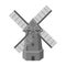 Rural wooden mill. Mill for grinding grain into flour.Farm and gardening single icon in monochrome style vector symbol