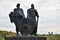 Rurik and Prophetic Oleg monument in Staraya Ladoga, Russia