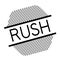 Rush black stamp