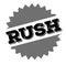 Rush black stamp