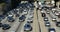 Rush hour traffic on a busy Los Angeles freeway