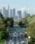 Rush Hour Traffic, Los Angeles, CA w/skyline