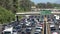 Rush hour  traffic on a Los Angeles Freeway