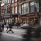 Rush Hour on a Vibrant City Street