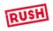 Rush rubber stamp