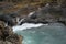 Rushing, powerful river in Iceland