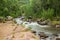 Rushing River Rapid in Mountain Canyon in Colorado Rocky Mountains