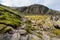 Rushing waters of Stickle Ghyll, located in the Lake District, Cumbria, UK