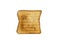 Rusk bread isolated on a white background. Delicious toasted Golden Toast Bread