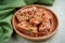 rusks with candied fruit on a plate