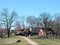 Rusne town in spring, Lithuania