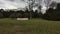 RUSOVCE, SLOVAKIA â€“ JANUARY 03, 2020: View of abandoned historic castle courtyard in Slovakia, camera left to right