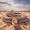 Russell\\\'s Viper on indian desert