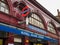 Russell Square underground tube station. Main entrance facade.