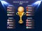 Russia 2018 world cup calendar. Soccer schedule table template ,