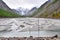 Russia, Altai Republic. The disappeared lake Maashey in rainy day