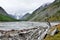 Russia, Altai Republic. The disappeared lake Maashey in rainy day