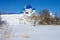 Russia, Bogolyubovo - March, 2021:  Holy Bogolyubsky Convent in Vladimir region