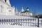 Russia, Bogolyubovo - March, 2021:  Holy Bogolyubsky Convent in Vladimir region