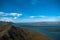 Russia. Chukotka. The coast of the Bering sea. Aerial view.