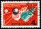 Russia  - CIRCA June 20, 1964: A stamp printed by Anniv of cosmonautics day USSR MOSCOW, : A stamp printed in USSR Russia shows