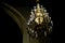 Russia, city of Magnitogorsk, - January, 7, 2019. Chandelier in the night Orthodox church