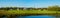 Russia. City of Suzdal. Panorama of outskirts across Kamenka riv