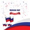 Russia Day National Celebration Poster Vector Template Design Illustration