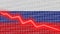 Russia economic growth progress chart report â€“ 3D Illustrations