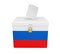 Russia Election Ballot Box Isolated