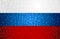 Russia flag background design in pixel art style