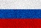 Russia flag background design in pixel art style