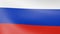 Russia flag blowing in the wind. 3d illustration