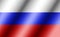 Russia flag, three dimensional render