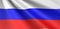 Russia flag waving