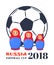 Russia Football Cup Dolls Vector Illustration