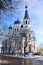 Russia, Gatchina, March 2, 2019, Pokrovsky Cathedral