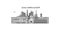 Russia, Gorno-Altaysk city skyline isolated vector illustration, icons