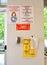 RUSSIA. Information sanitary and educational posters and sanitation for hand processing in the premises of the food store. COVID-