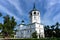 Russia, Irkutsk - July 6, 2019: Spasskaya Church of Chist the Saviour in the center of Irkutsk city is one of the oldest