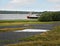 Russia, Karelia, Kizhi island. Boat on the shore of Lake Onega