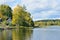 Russia, Karelia, lake near the village of Conchezero