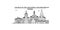 Russia, Kolomenskoye, Church Of The Ascension city skyline isolated vector illustration, icons